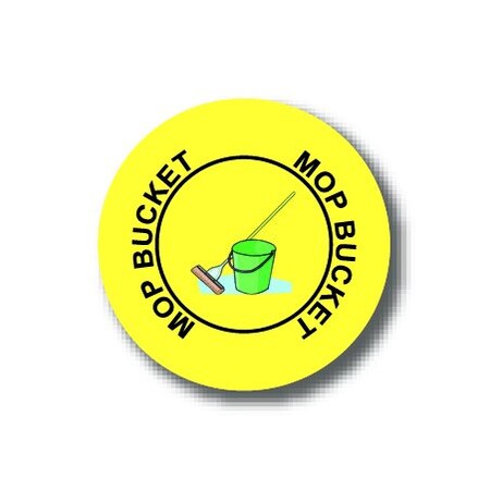 Ergomat 16in CIRCLE SIGNS - Mop Bucket DSV-SIGN 256 #0488 -UEN